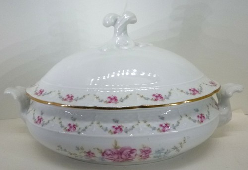 Terrina coperchio ciotola rose - coperchio,