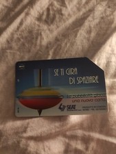 scheda telefonica "se ti gira di spaziare". Seat divisione Stet spa