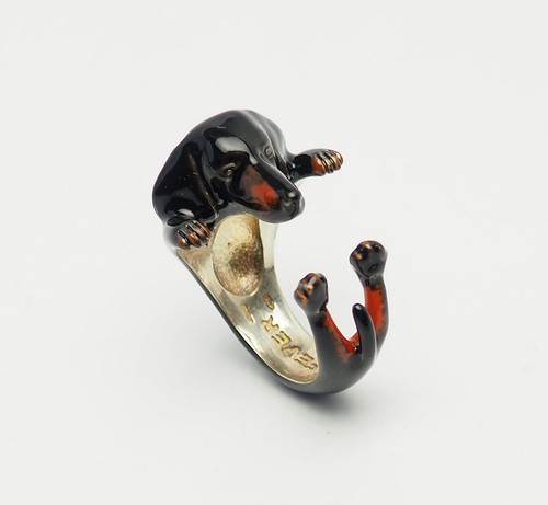 Bella argento smalto nero - argento,