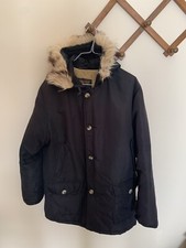 Woolrich Artic Parka cappotto Nero In piuma con cappuccio tg. XL ORIGINALE