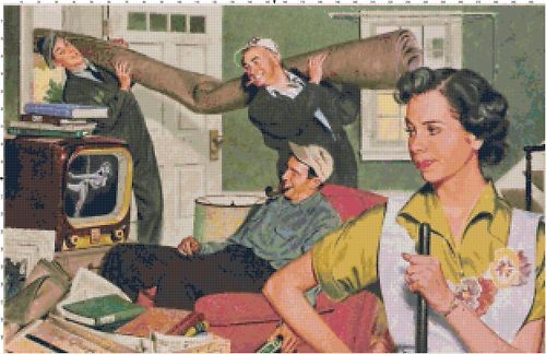 Retro movers guardando una - retro,