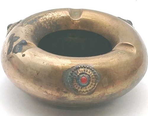 Posacenere ottone massiccio - posacenere,