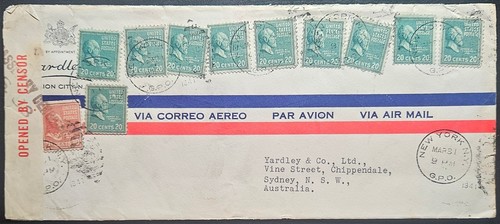 Nastro censore wwii 10x 20c - wwii,