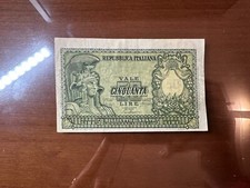 REPUBBLICA BANCONOTA LIRE 50 ITALIA ELMATA 1951 BOLAFFI BB+ SABAUDA
