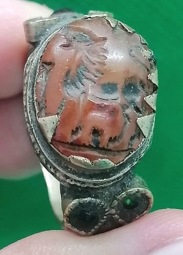 Anello intaglio cavallo - intaglio,