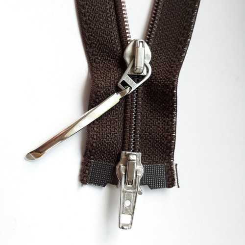 Cerniera marrone scuro - marrone,