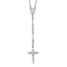 Crocifisso oro bianco 14 kt