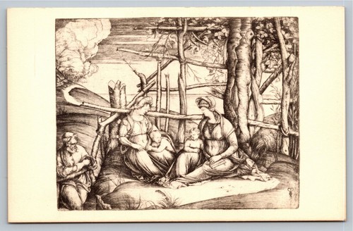 Cartolina epoca sacra - d'epoca,