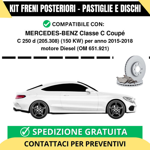 Kit freni posteriori - kit,