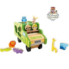 Gioco legno incastro bus - gioco,