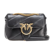 Pinko borsa puff mini nera oro