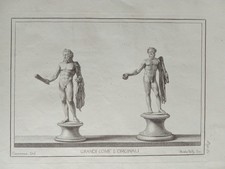 Incisione ram xviii - incisione, statue