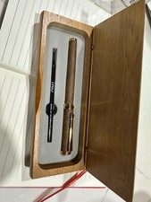 Penna TRIO con scatola in legno per penna