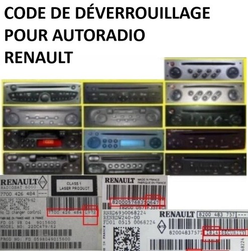 Code autoradio renault - code,