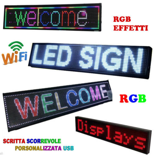 Tabella led luminosa con - a,