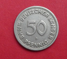 50 Pfennig BRD, 1950 G, Banca