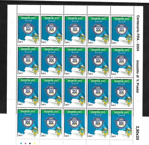 San marino minifoglio - minifoglio, 20