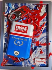 Quadro Bottiglie Gin, con