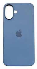 COVER CUSTODIA Copertina in silicone ORIGINALE APPLE  IPHONE 16 plus DENIM BLU