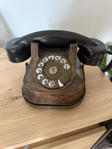 Telefono vintage rame - telefono,