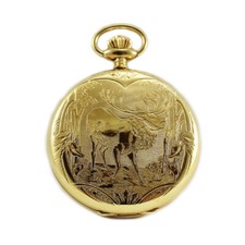 Orologio tasca acciaio PVD oro