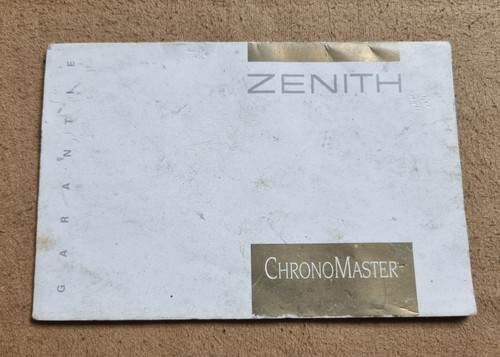 Zenith cosc certificate for - cosc, el