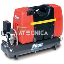 Compressore aria silenziato professionale 9lt Fiac SUPER ECU 2HP 1,5Kw oil free 