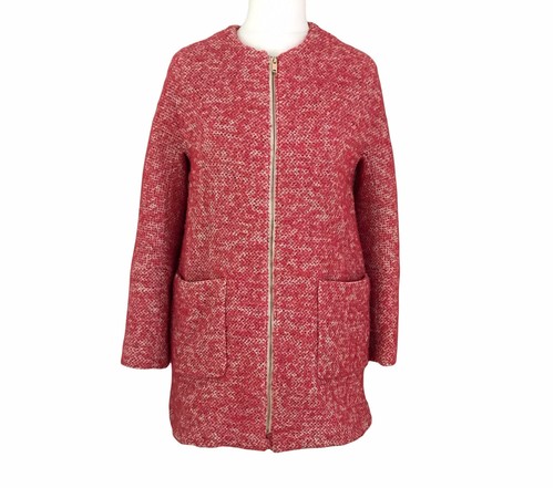 Cappotto zara rosa misto lana - zara,