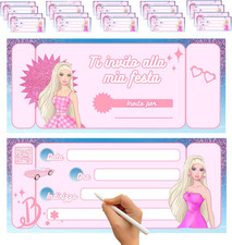 25 Inviti Compleanno Bambina. Biglietti Invito Compleanno Bambina. Biglietti Fes