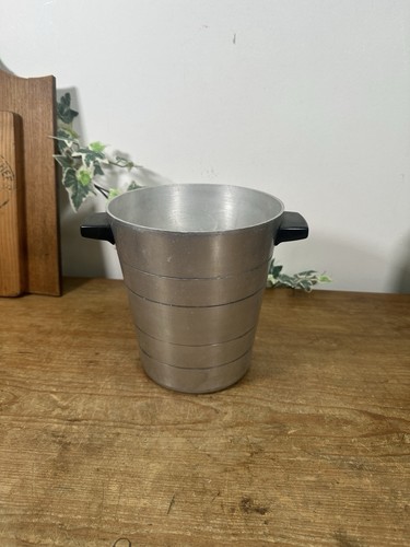 Vintage aluminium ice bucket - vintage,
