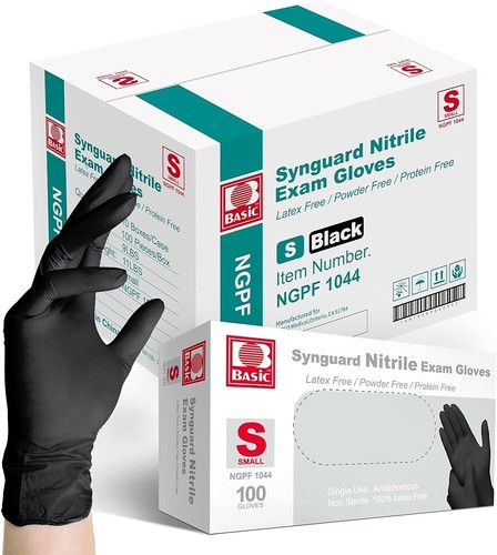 Guanti esame medici neri - guanti,
