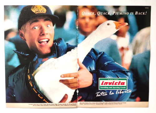 Pubblicita invicta piumino - invicta,