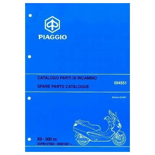 Catalogo ricambi piaggio - catalogo, x9