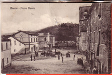 CARTOLINA  MUCCIA   VIAGGIATA 1910PIAZZA MUZZIA PASTIFICIO OFFICINA ELETTRICA RR