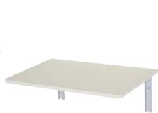DecHome Tavolino a Muro Pieghevole Salvaspazio in MDF Bianco 60x40x20cm