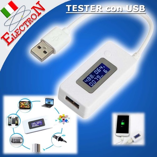 Usb tester voltmetro - tester,