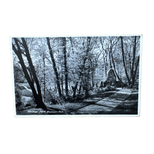 Cartolina weimar park - weimar,