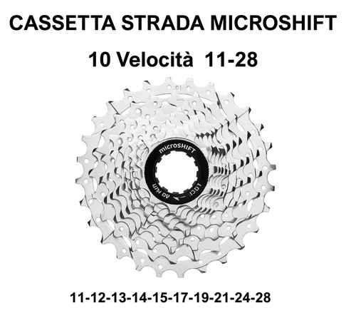 Cassetta 10v microshift 28 - cassetta, 11-28