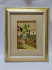 Quadro dipinto su foglia d'oro