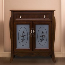 CREDENZA MOBILETTO MULTIUSO IN LEGNO CLASSICO RUSTICO ARTE POVERA MOBILE BAGNO