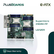 Scheda madre Supermicro X9DRH-iTF LGA2011 E-ATX C602 X79 TESTATA con CPU RAM