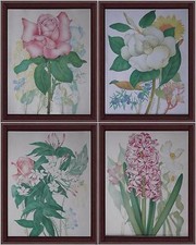 4 graziose stampe pendant con