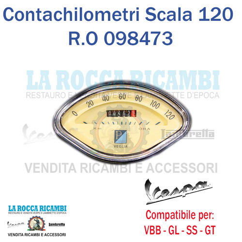 Contachilometri scala 120 kmh - contachilometri,