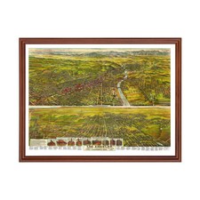 Vecchia mappa di Los Angeles