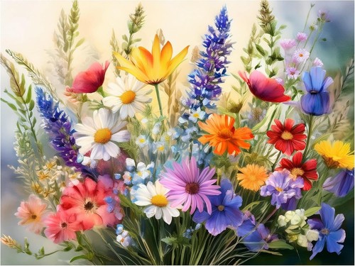 Piastrella murale fiori