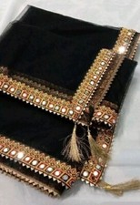 Desginer Rete Nera Dupatta con