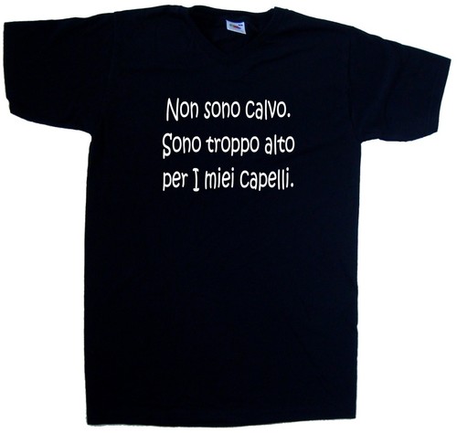 Non sono calvo - sono, calvo.