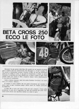 PUBBLICITA'  ADVERTISING-MOTO BETA 250 CROS 1974 -MOTOITALIANEVINTAGE MX