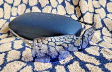 CK Calvin Klein occhiali da sole sunglasses IN METALLO lenti blu a specchio