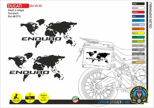 Adesivi valigie ducati - adesivi,